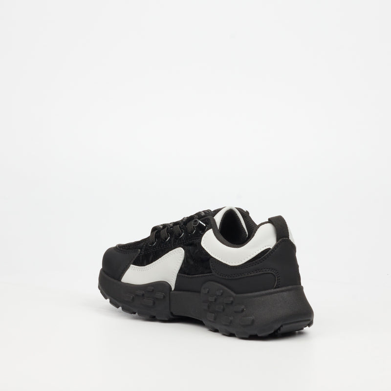 Urbanart Palaid 4 Lycra Sneaker - Black (kids) footwear UBRT