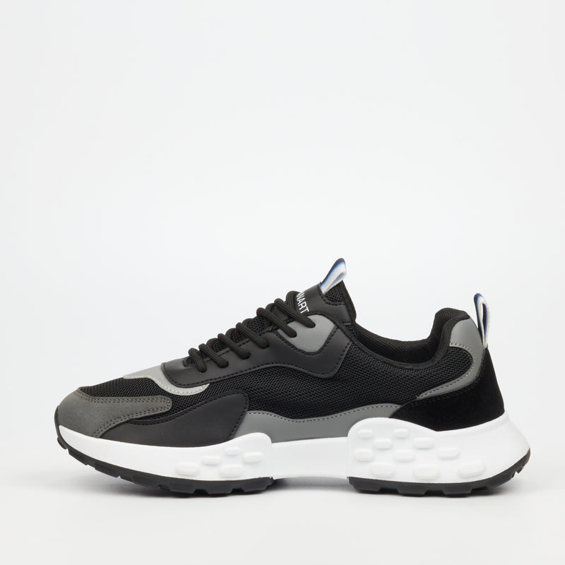 Urbanart Palaid 7 Faux Wax / Mesh Sneaker - Black