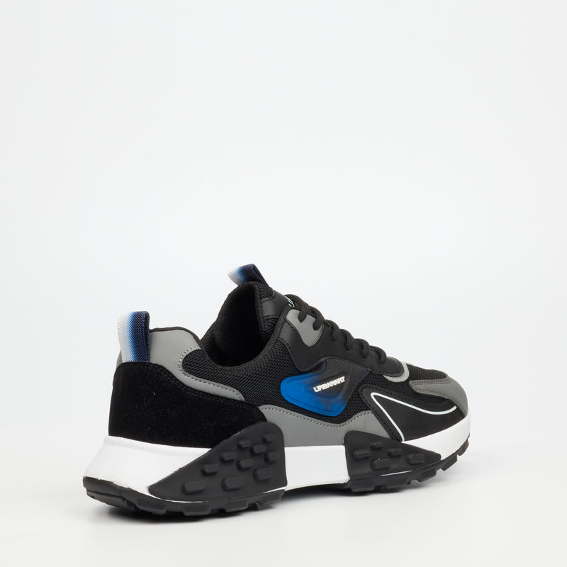 Urbanart Palaid 7 Faux Wax / Mesh Sneaker - Black