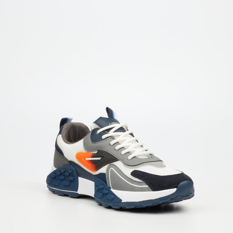 Urbanart Palaid 7 Faux Wax / Mesh Sneaker - White