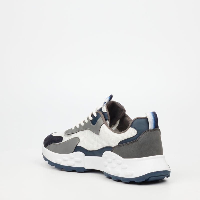 Urbanart Palaid 7 Faux Wax / Mesh Sneaker - White