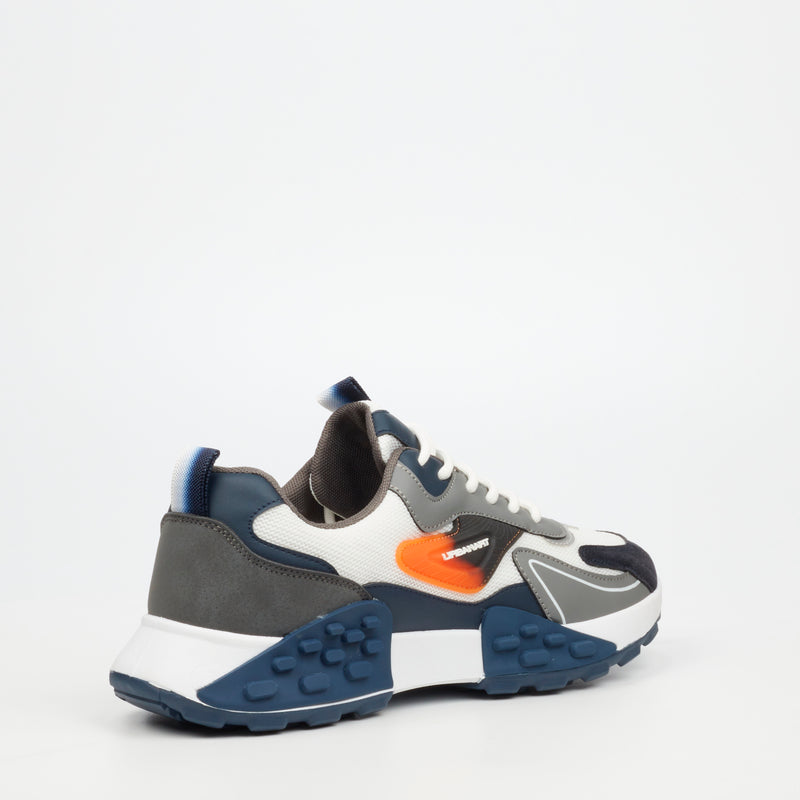 Urbanart Palaid 7 Faux Wax / Mesh Sneaker - White