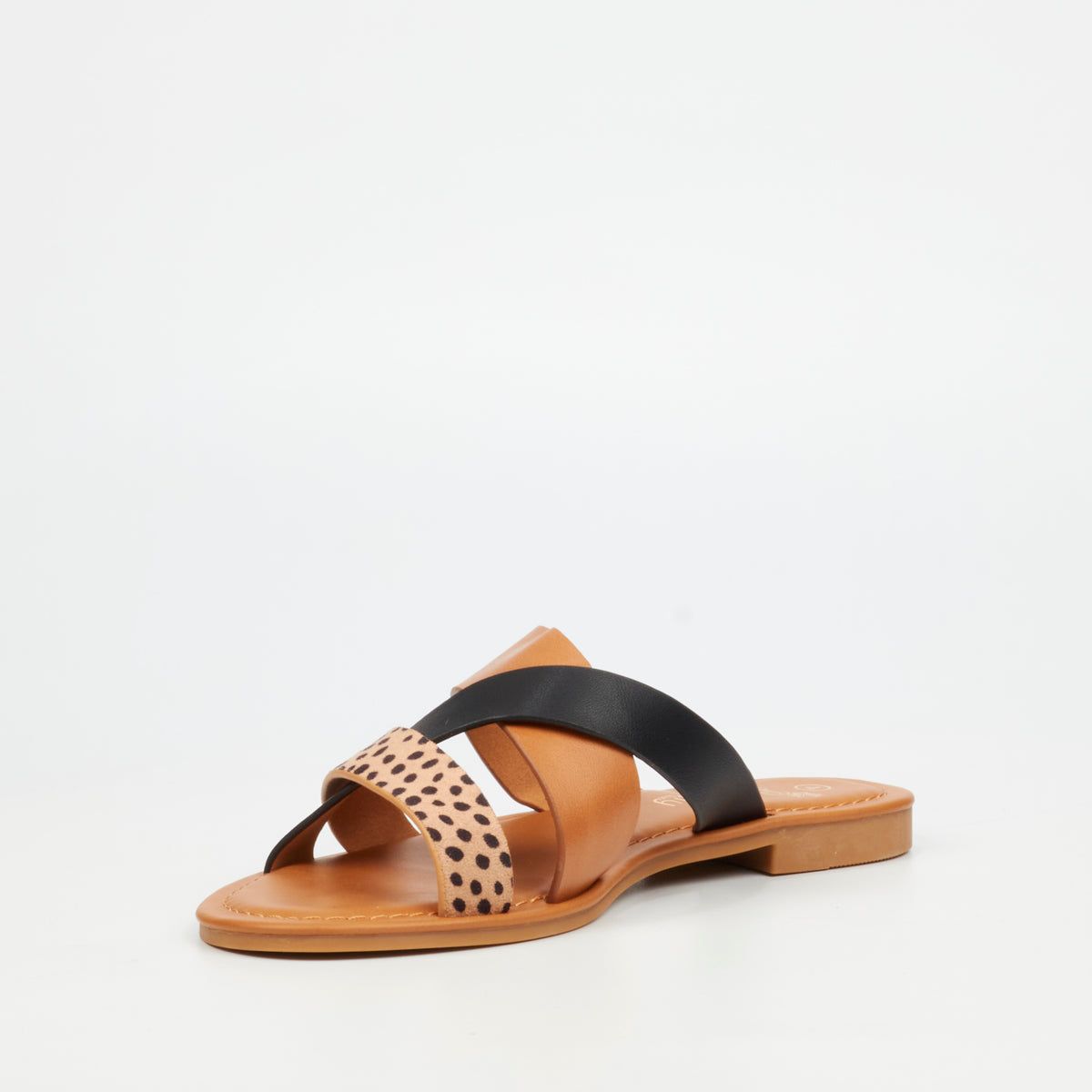Butterfly Feet Palms 1 Flat Sandal - Black footwear Butterfly Feet