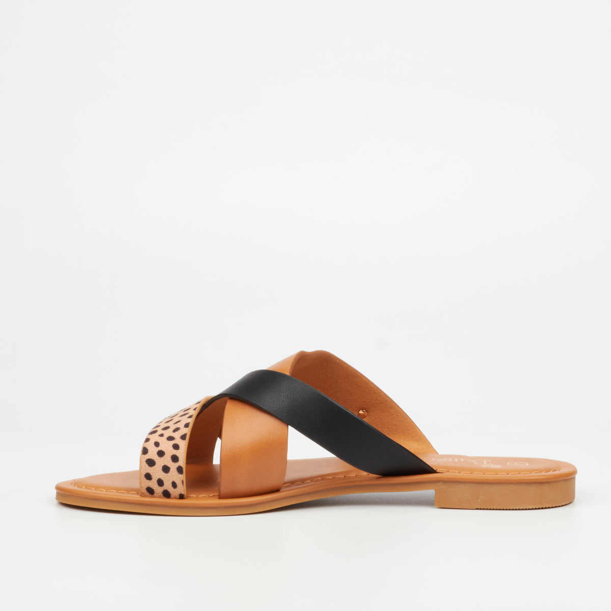 Butterfly Feet Palms 1 Flat Sandal - Black footwear Butterfly Feet