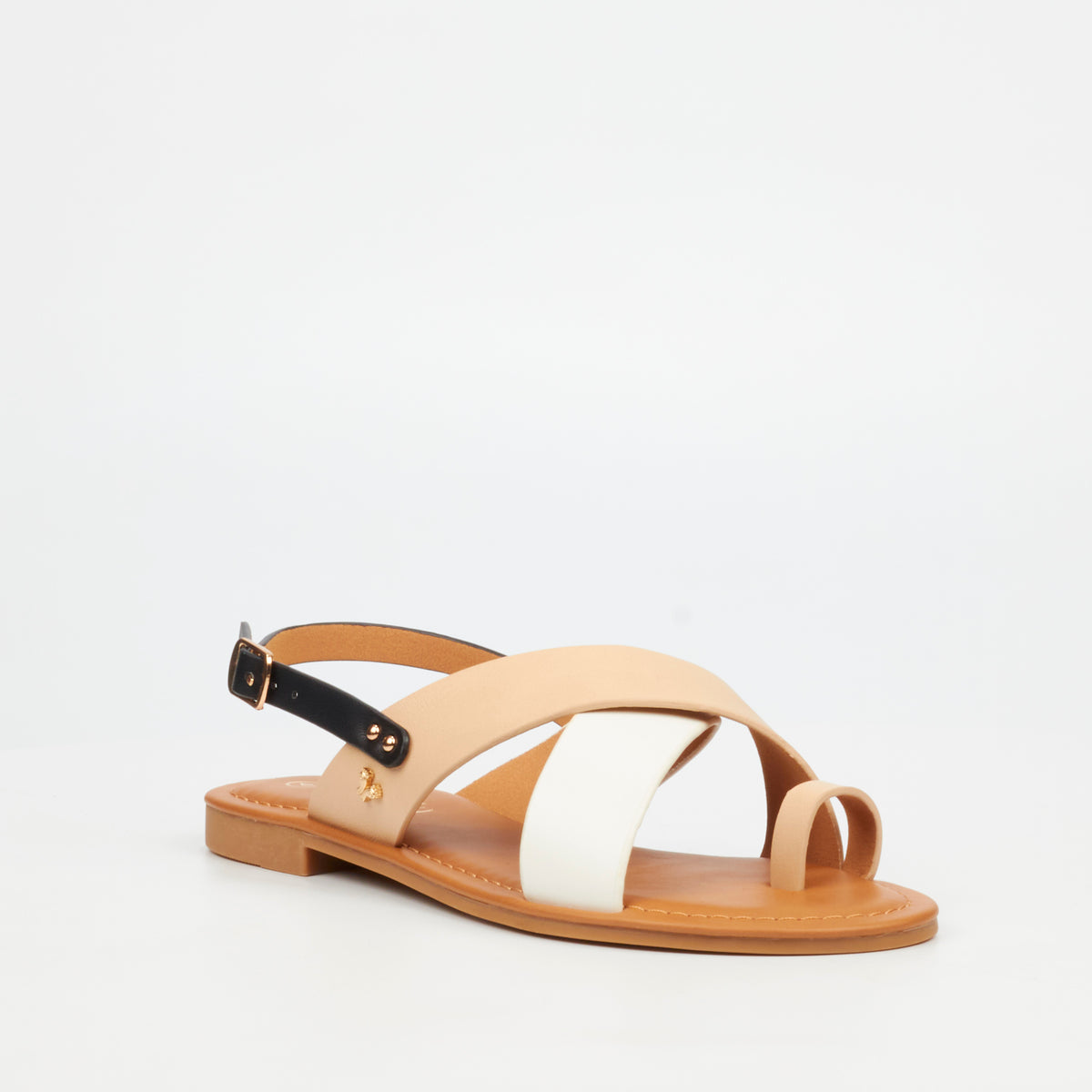 Butterfly Feet Palms 2 Flat Sandals - Taupe