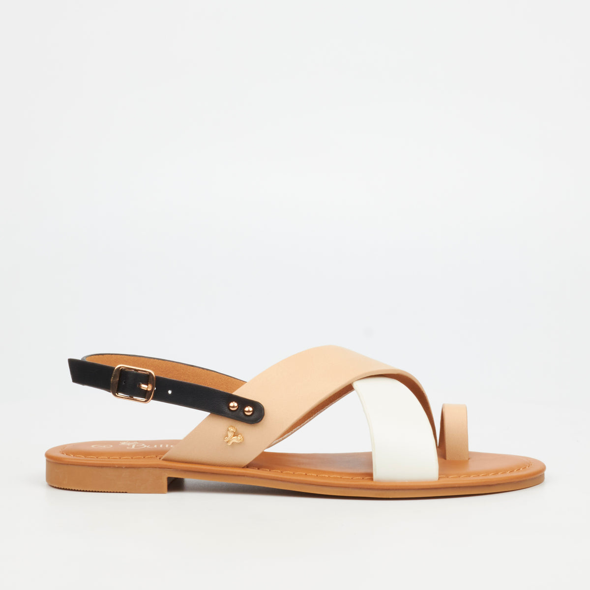 Butterfly Feet Palms 2 Flat Sandals - Taupe