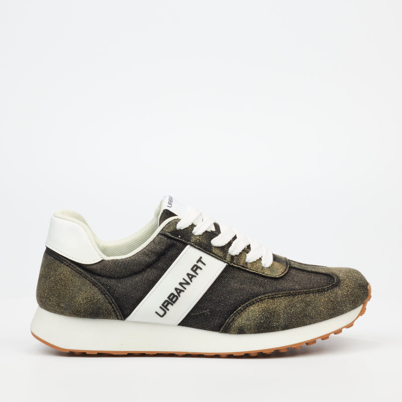 Urbanart Panaro 2 Denim Sneaker - Black footwear UBRT