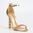 Miss Black Panna 2 Heel - Gold footwear Miss Black