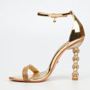 Miss Black Panna 2 Heel - Gold footwear Miss Black