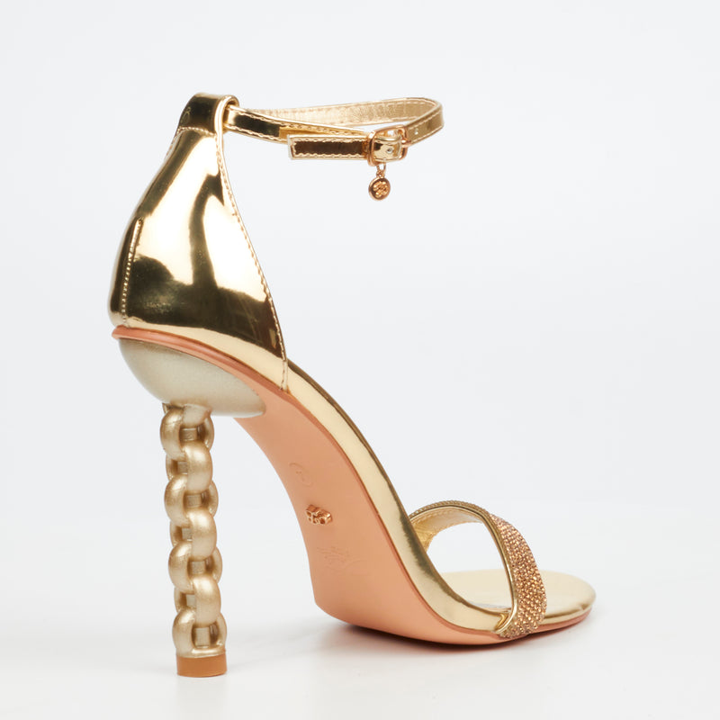 Miss Black Panna 2 Heel - Gold