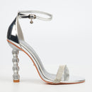 Miss Black Panna 2 Heel - Silver footwear Miss Black