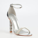 Miss Black Panna 2 Heel - Silver footwear Miss Black