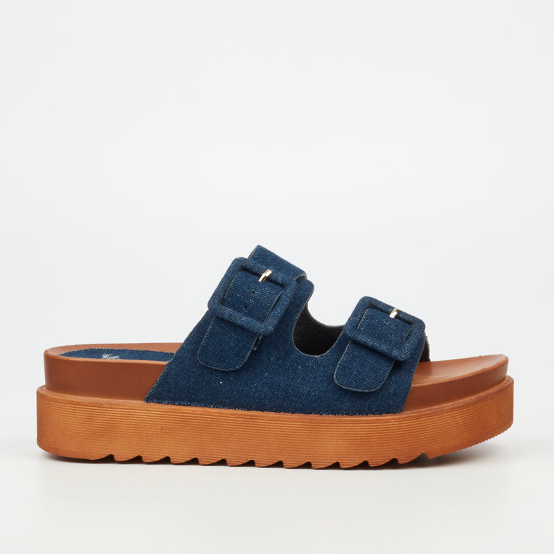 Butterfly Feet Patos 1 Flatform - Indigo footwear Butterfly Feet   