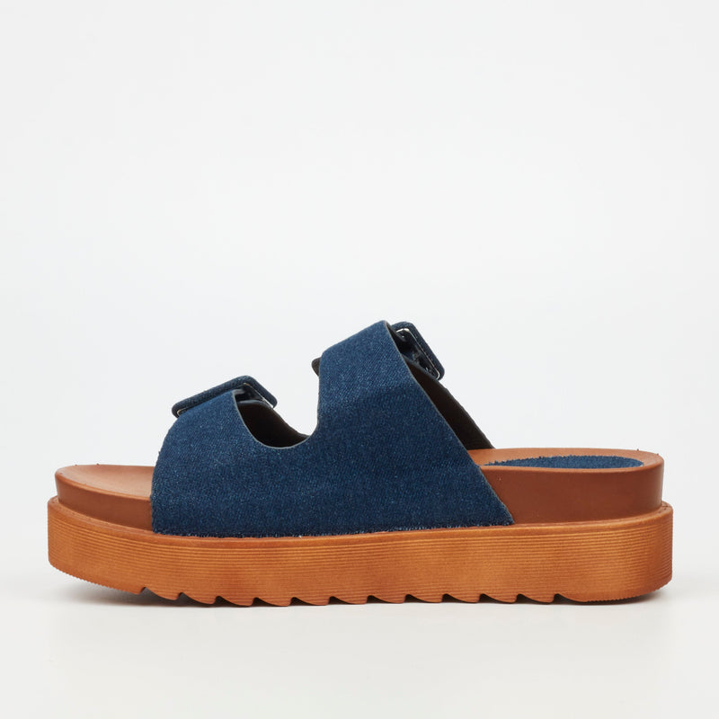 Butterfly Feet Patos 1 Flatform - Indigo footwear Butterfly Feet   