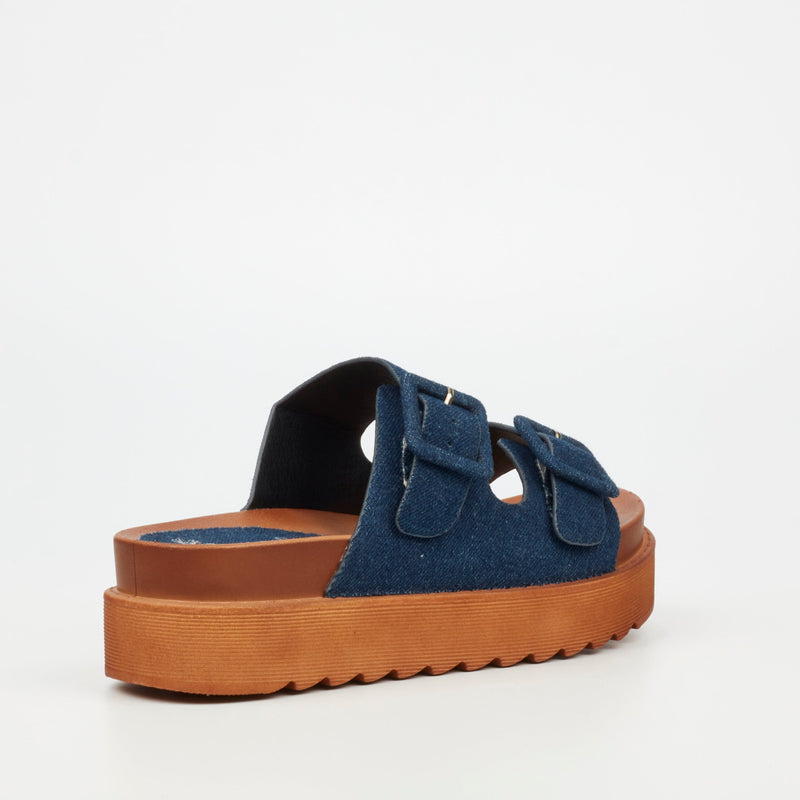 Butterfly Feet Patos 1 Flatform - Indigo footwear Butterfly Feet   