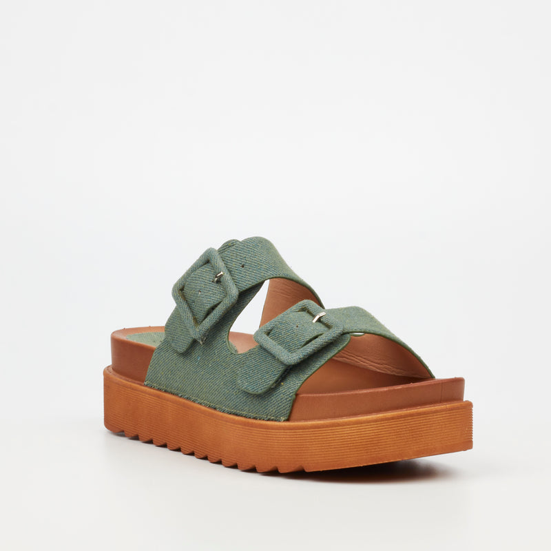 Butterfly Feet Patos 1 Flatform - Olive footwear Butterfly Feet   