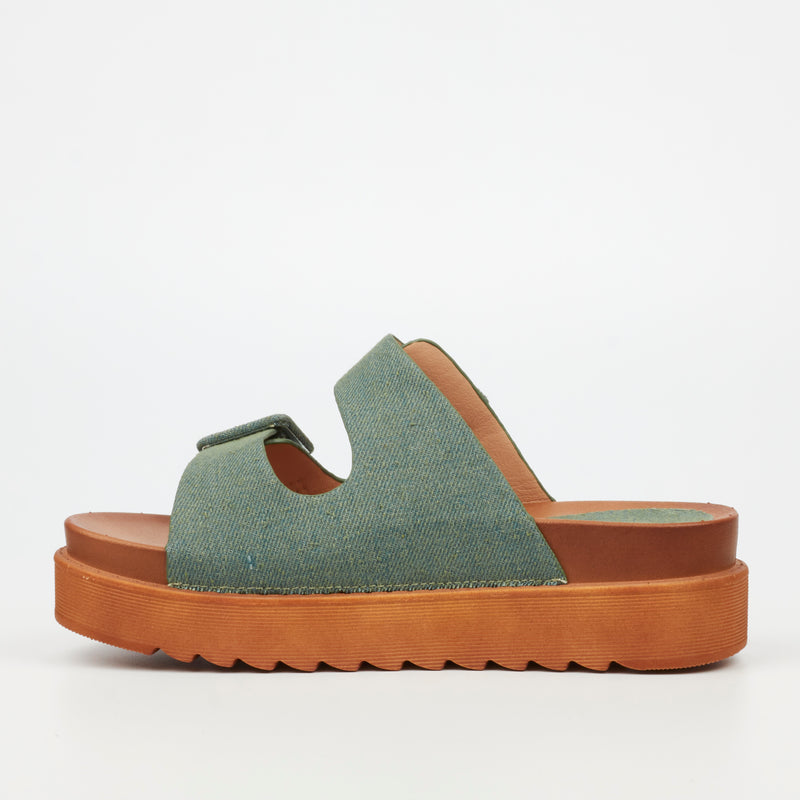 Butterfly Feet Patos 1 Flatform - Olive footwear Butterfly Feet   