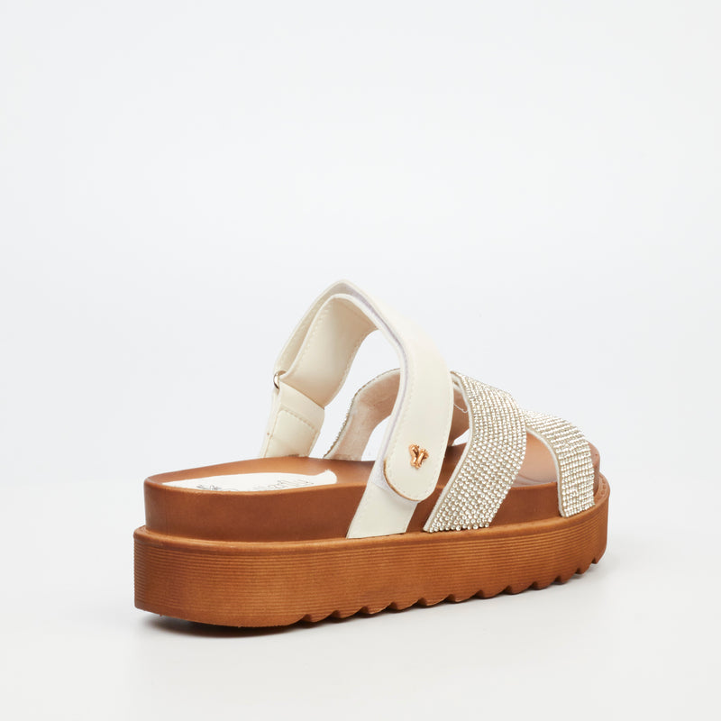 Butterfly Feet Patos 2 Flatform - White footwear Butterfly Feet   