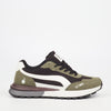 Urbanart Peak 1 Faux Nubuck Sneaker - Olive footwear UBRT