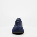 Mazerata Perlo 1 Faux Suede/ Faux Nubuck Sneaker - Navy footwear Mazerata   