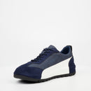Mazerata Perlo 1 Faux Suede/ Faux Nubuck Sneaker - Navy footwear Mazerata   