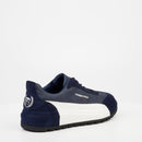 Mazerata Perlo 1 Faux Suede/ Faux Nubuck Sneaker - Navy footwear Mazerata   