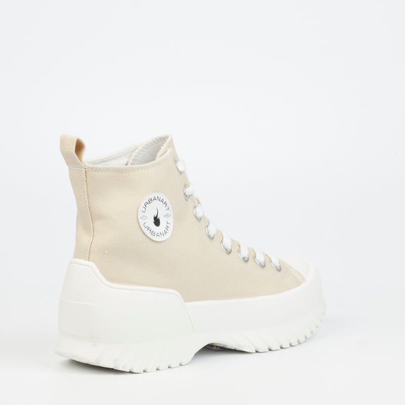 Urbanart Perry 2 Canvas Sneaker - Beige (ladies) footwear UBRT   