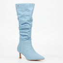 MIss Black Petite 3 High Boot - Blue footwear Miss Black