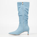 MIss Black Petite 3 High Boot - Blue footwear Miss Black