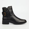 Nicci Tyler Pia 1 Genuine Smooth Leather Ankle Boots - Black footwear Nicci Tyler