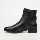 Nicci Tyler Pia 1 Genuine Smooth Leather Ankle Boots - Black footwear Nicci Tyler