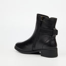 Nicci Tyler Pia 1 Genuine Smooth Leather Ankle Boots - Black footwear Nicci Tyler