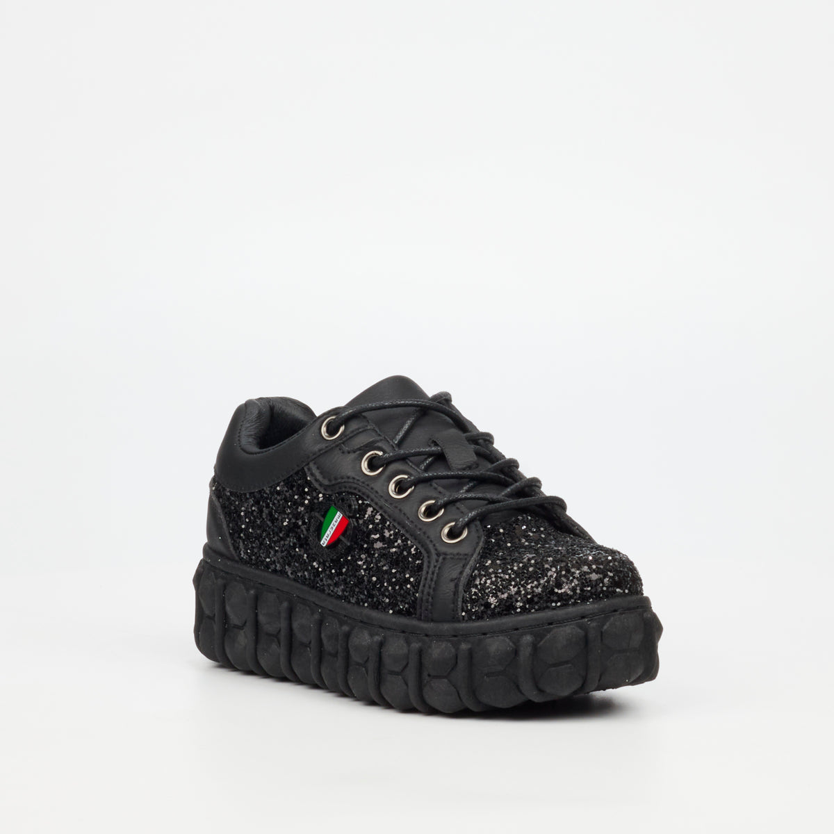 Mazerata Pigale 10 Rhinestone Sneaker - Black (Youth)