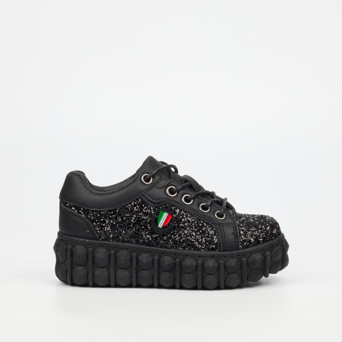 Mazerata Pigale 10 Rhinestone Sneaker - Black (Youth)