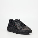 Mazerata Pigale 10 Rhinestone Sneaker - Black footwear Mazerata