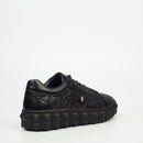 Mazerata Pigale 10 Rhinestone Sneaker - Black footwear Mazerata