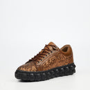 Mazerata Pigale 10 Rhinestone Sneaker - Brown footwear Mazerata