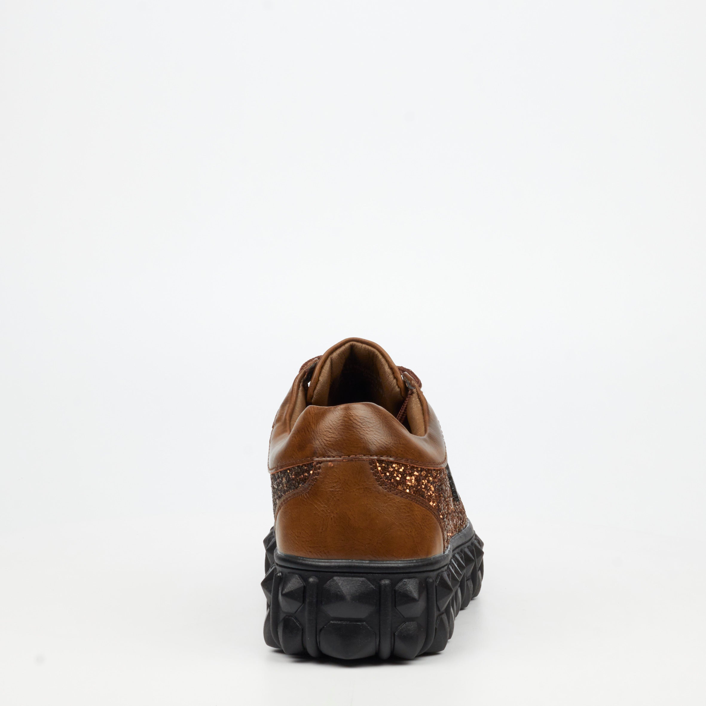Mazerata Pigale 10 Rhinestone Sneaker - Brown footwear Mazerata
