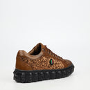 Mazerata Pigale 10 Rhinestone Sneaker - Brown footwear Mazerata