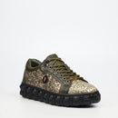 Mazerata Pigale 10 Rhinestone Sneaker - Khaki footwear Mazerata