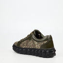 Mazerata Pigale 10 Rhinestone Sneaker - Khaki footwear Mazerata