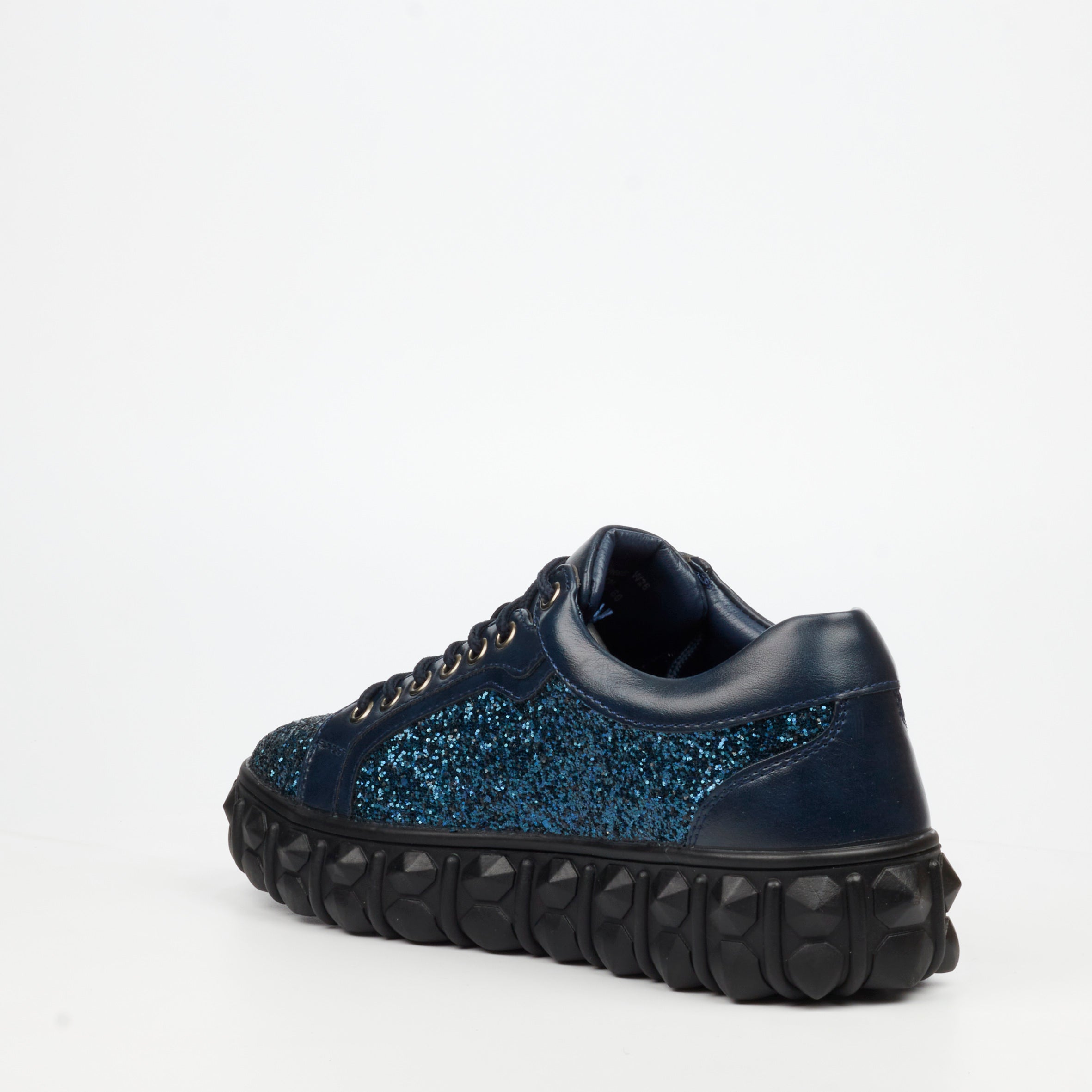 Mazerata Pigale 10 Rhinestone Sneaker - Navy footwear Mazerata