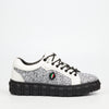 Mazerata Pigale 10 Rhinestone Sneaker - White footwear Mazerata