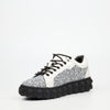 Mazerata Pigale 10 Rhinestone Sneaker - White footwear Mazerata