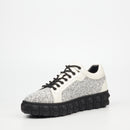 Mazerata Pigale 10 Rhinestone Sneaker - White footwear Mazerata