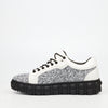 Mazerata Pigale 10 Rhinestone Sneaker - White footwear Mazerata