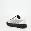 Mazerata Pigale 10 Rhinestone Sneaker - White footwear Mazerata