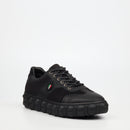 Mazerata Pigale 13 Faux Nubuck / Faux Suede Sneaker - Black footwear Mazerata