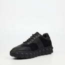 Mazerata Pigale 13 Faux Nubuck / Faux Suede Sneaker - Black footwear Mazerata