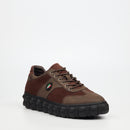 Mazerata Pigale 13 Faux Nubuck / Faux Suede Sneaker - Chocolate footwear Mazerata